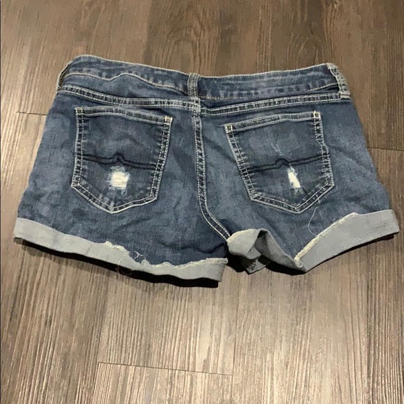 Dark wash denim shorts - Picture 2 of 2